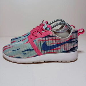 Nike Roshe One Flight Weight GS Blue/Pink 705486-401 Women Size 8.5 (283 Box 32)